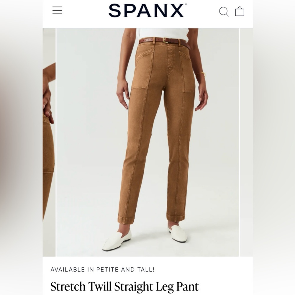 Spanx Stretch Twill Straight Leg Pant